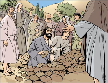 Jésus-Christ multiplication des pains